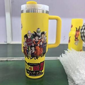 Dragon Ball Z Yellow Travel Mug with Handle